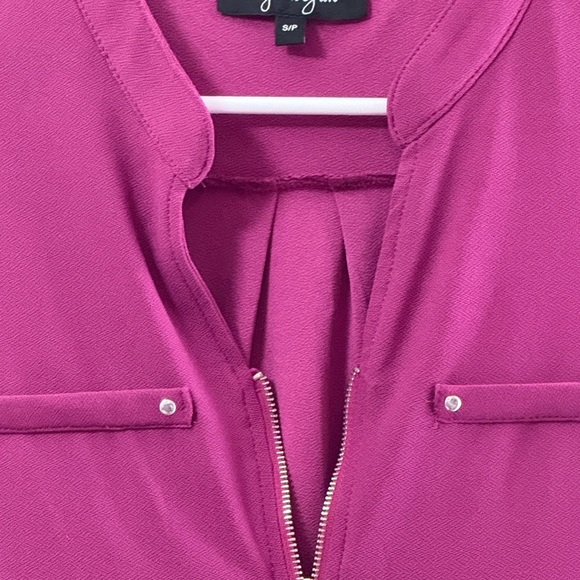 Pink Polo Collar Tank Top - Picture 4 of 5
